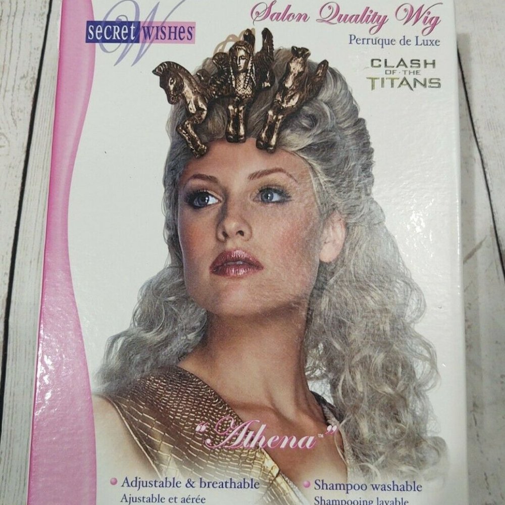 Athena WIG Clash of the Titans Anime Cosplay Adult